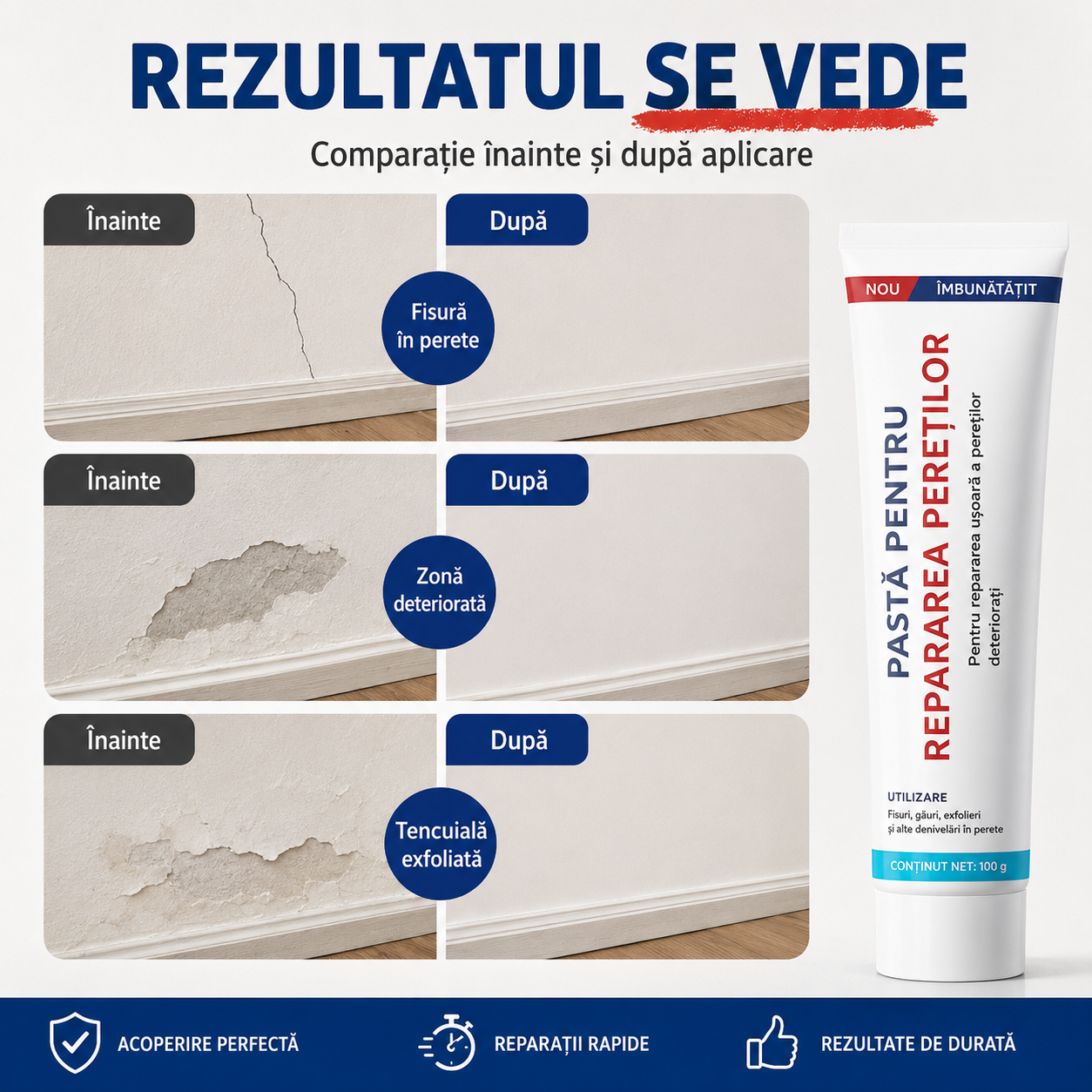 ReparaFix™ – Soluție pentru găuri și fisuri