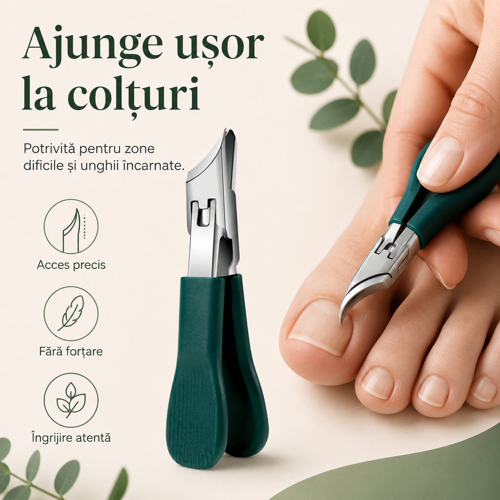 Unghieră pentru Unghii Groase  Taie Ușor, Dintr-o Singură Mișcare